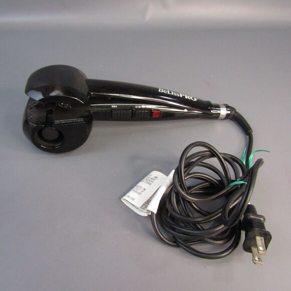 BeLiss Pro Curl Genius Professional Black Spiral Curling Iron Model BELCG1 - Picture 1 of 6